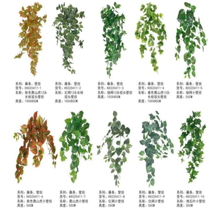 Nouvelle arrivée salon mur plafond décor en plastique <span class=keywords><strong>faux</strong></span> <span class=keywords><strong>lierre</strong></span> Anti Uv et ignifuge artificiel pleureur herbe vignes suspendus plantes - Product Image 6