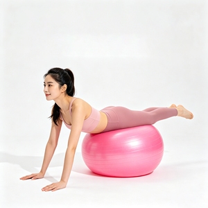 Pelota de Yoga de PVC Ecológica Antiexplosión, Pelota de Ejercicio de Fitness Reforzada de 45-85 cm, Bomba para Pelota de Yoga y Pilates - Product Image 1