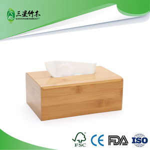 Bamboo napkin <b>box</b>, bamboo tissue <b>box</b>, tissue holder, bamboo <b>box</b>, storage <b>box</b> for car, living room, dining room, and <b>tea</b> room. - Product Image 5