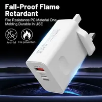 Chargeur Super Rapide USB Type C 120W, Adaptateur Secteur 10A pour iPhone, Xiaomi, Samsung, Huawei et OnePlus