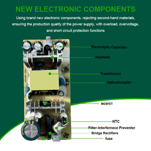 Mở khung 100W Ba đơn DC thông minh khuếch đại Thiết kế đơn giản cho ngành công nghiệp sử dụng 12V-60V Đầu Ra 1a-100a tần số 60Hz Điều khiển - Product Image 6