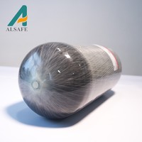 Bouteille d'air en fibre de carbone Alsafe 300 Bar HPA 12L 4500psi pour plongée sous-marine et gonflage PCP