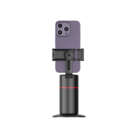 Stabilisateur de cardan P02 à reconnaissance faciale intelligente 360° pour caméra, suivi de visage par IA, support de téléphone