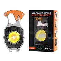 Mini lampe torche LED multifonctionnelle Shingel, portable, rechargeable par USB, briquet, lampe torche porte-clés pour le camping