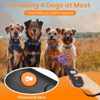 CE RoHS Zertifiziertes 300 Meter Reichweite Wiederaufladbares Schock-Fernbedienungs-Elektrisches Hundetrainingshalsband
