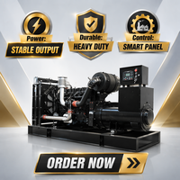Groupe électrogène ouvert 250 kVA avec moteur diesel Shangchai/Weichai 200 kW, triphasé 400 V pour alimentation de secours d'entrepôt