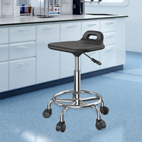 Tabouret et chaise de laboratoire industriels réglables en mousse PU antistatique pour hôpital et atelier, salle blanche, ESD sécurisé