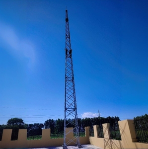 Nhà máy bán thông tin liên lạc cơ sở trạm chống sét sét sét tháp thép tròn ống đơn tháp sét - Product Image 2