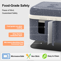 Boîte de cuisson magique pour micro-ondes, cuiseur vapeur 7-en-1 pour cuisson rapide de riz chinois, œufs, viande, légumes, soupes