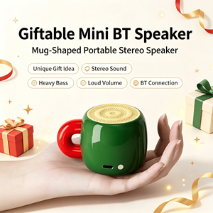 Mini Altoparlante Wireless a Forma di Tazza, Portatile, Stereo, Volume Alto, Bassi Potenti, in Metallo, con Microfono Integrato, Lunga Durata della Batteria, 5W - Product Image 4