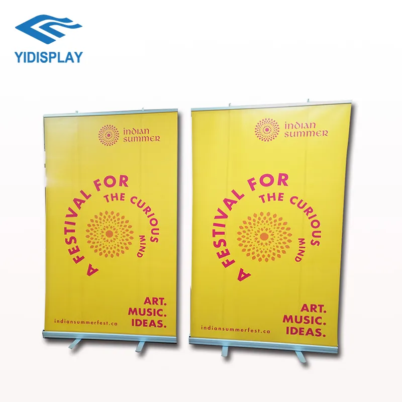 Portable Trade ShowChina Connectable Pull Up Printed Retractable Advertising Roller Roll Banner Display Stand