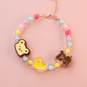 Colorful Little <b>Bear</b> Strawberry Little Rabbit Flower Pet Necklace <b>Cute</b> Pet Accessories for Dogs and Cats - Product Image 6