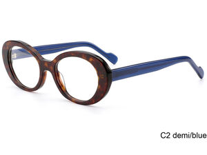 Gafas Ovaladas de Montura Ancha de Estilo Ligeramente Maduro con Líneas Suaves, Montura Vintage, Casuales y Adecuadas para el Traslado Diario - Product Image 3