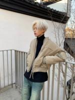 Veste bomber en nylon en gros OEM 2025, veste Cleanfit, col rond, tenue de pilote