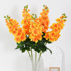 Flower Delight Flores Artificiales de Delphinium de Plástico y Seda con Tacto Real para Decoraciones de Boda y Hogar, Arreglo de Tallo Único - Product Image 1