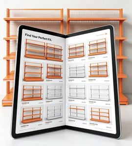 Estanterías de Góndola de Doble Cara Resistentes para Supermercados, Estantes Metálicos Perforados de Instalación Rápida para Tiendas Minoristas - Product Image 4