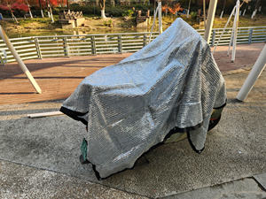 Toile d'ombrage 90% aluminium <span class=keywords><strong>pour</strong></span> voitures, <span class=keywords><strong>filet</strong></span> d'ombrage réfléchissant, pare-soleil avec œillets <span class=keywords><strong>pour</strong></span> voitures, chiens, extérieur, camping-car, patio, argent - Product Image 4