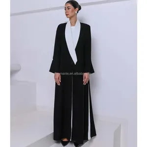 Kendi Abaya müslüman ön açık abaya ceket ince tarzı tasarım