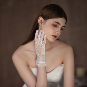 Chất lượng tốt xinmeiji wg093 găng tay, New Retro double-layer ren <span class=keywords><strong>v</strong></span>áy ngắn <span class=keywords><strong>v</strong></span>à áo choàng buổi tối, phụ kiện đám cưới cho cô dâu - Product Image 4