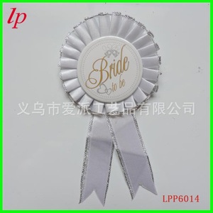Broche pour future mariée, corsage de fête prénuptiale, épingle à fleurs en métal, accessoire de costume pour adulte LPP6012 - Product Image 4