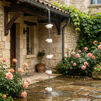 Chaîne de pluie en céramique en forme d'animal, finition brillante, pour extérieur, jardin, remplacement de gouttière, ornement de toit étanche