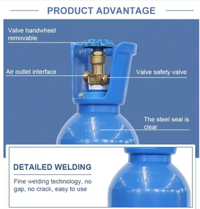 氮气气瓶价格，氮气气瓶高压钢中国供应商40l 6立方米定制YA高纯氙气 - Product Image 5