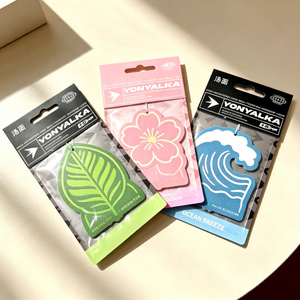 Purificateur d'air pour voiture en papier de coton écologique avec parfum longue durée, design portable à suspendre - Product Image 3