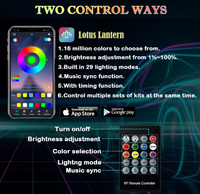 Kits d'éclairage d'ambiance intérieur 4 en 1 5 en 1 6 en 1 Bande LED à fibre optique RVB pour voiture Télécommande USB APP Installation facile