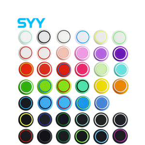 SYY Double Color Soft Silicone Single Protective Thumb Stick Grip Cover Button Cap for PS4 PS5 <span class=keywords><strong>Xbox</strong></span> - Product Image 1