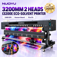 Imprimante éco-solvant haute vitesse Hoson Board 3.2M à double tête I3200-E1 1440Dpi pour bâches, banderoles et affiches extérieures