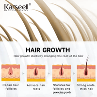 Huile d'Argan Karseell Prix Usine, Huile d'Argan Marocaine à Base de Plantes pour Hydrater les Cheveux, Sérum Capillaire à l'Huile d'Argan, Vente en Gros