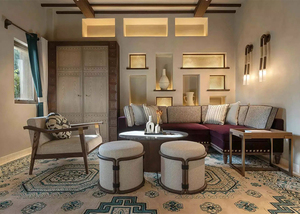Ensemble de meubles de chambre d'hôtel de luxe personnalisable, moderne, 5 étoiles, en bois, ensemble complet de meubles d'hôtel commercial - Product Image 3