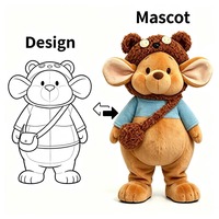 Usine de mascottes propose des vêtements de dessin animé haut de gamme pour la vente directe et la personnalisation de costumes de danse sur le thème des chiens