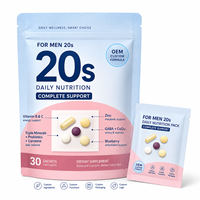Pack Nutrition Quotidienne Homme – Complément Ciblé pour les 20, 30, 40, 50, 60 ans – Soutien Complet au Bien-être – Marque Privée OEM ODM