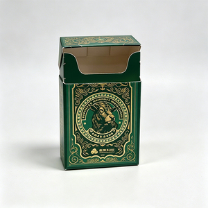 Boîte personnalisée avec logo imprimé en couleur, boîte d'emballage pour 20 paquets de cigarettes, étui pour cartes à jouer, boîte en carton rigide de luxe, vente en gros - Product Image 1