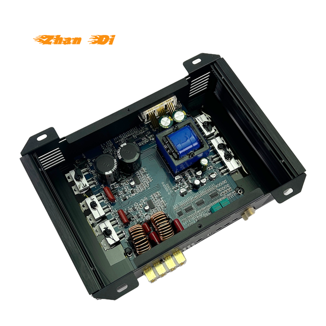 Professional 500W 2-Channel Car Audio Amplifier Digital Class D for Subwoofer 12V Power Brazilian Car Amp