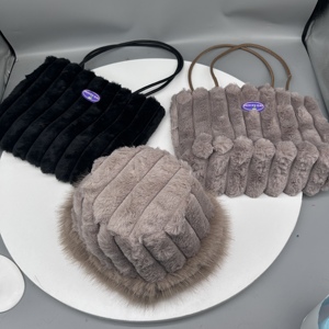 Bolso <span class=keywords><strong>de</strong></span> Mano Casual <span class=keywords><strong>de</strong></span> Felpa para Invierno, Bolso <span class=keywords><strong>de</strong></span> Compras con Rayas, Versátil, <span class=keywords><strong>de</strong></span> Gran Capacidad, Bolso <span class=keywords><strong>de</strong></span> Mano <span class=keywords><strong>de</strong></span> Felpa para Mujer, Bolso <span class=keywords><strong>de</strong></span> Mamá - Product Image 5
