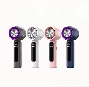 Ventilateur portable USB rechargeable 199 vitesses avec affichage numérique, refroidissement par glace, 1800 mAh, mini ventilateur électrique portable pour l'extérieur en été - Product Image 1