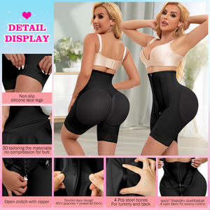 <span class=keywords><strong>Faja</strong></span> <span class=keywords><strong>Short</strong></span> Colombiana Moldeadora Postoperatoria de Alta Compresión para Liposucción BBL con Levantamiento de Glúteos y Entrenador de Cintura para Mujer - Product Image 2