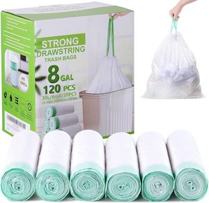 Bolsa de basura CFC, bolsa de basura con cordón fuerte sin perfume para cubo de basura de 30 litros, para cocina, baño, dormitorio, Oficina - Product Image 1