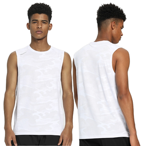 Camiseta Deportiva sin Mangas para Hombre, Estilo Militar, Tejido Ecológico, con Logotipo Personalizado, para Entrenamiento, Gimnasio, Running, Tallas Grandes - Product Image 1