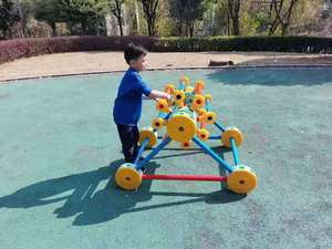 Kit <span class=keywords><strong>de</strong></span> parcours d'obstacles modulaire en plastique pour enfants, ensemble <span class=keywords><strong>de</strong></span> jeu d'entraînement à l'équilibre, équipement d'activité <span class=keywords><strong>physique</strong></span> à assembler - Product Image 3