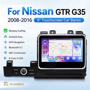 เครื่องเล่นมัลติมีเดียในรถยนต์ RoadNavi ขนาด 8 นิ้ว สำหรับ <span class=keywords><strong>Nissan</strong></span> GTR R35 ปี 2007-2018 รองรับ Wireless CarPlay และ Android Auto พร้อมระบบ GPS สเตอริโอ - Product Image 4