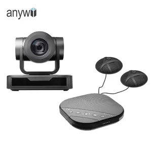 Anywii USB Video Hội Nghị Hội Nghị Cuộc Họp Phòng Hội Nghị Webcam 10x PTZ Camera Hội Nghị Loa Microphone BT Loa Không Dây