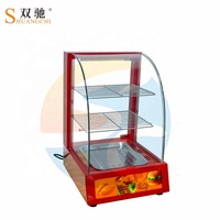 Vitrine commerciale en verre de la chine, chauffe-plat de Table, vitrine de réchauffement, Machine à Snack