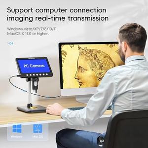 HEDAO 7インチIPSデジタルコイン顕微鏡 <span class=keywords><strong>5MP</strong></span> 1200倍超精密焦点カメラ 1080Pビデオ 8 LEDライト ディオプトリ調整なし - Product Image 5
