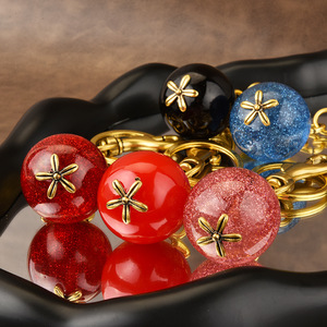 Gran oferta Apple 3D Crystal Apples llavero encanto exquisito llavero para mujer bolso colgante joyería - Product Image 3