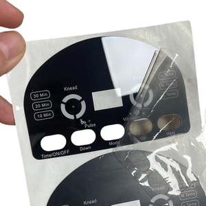 Étiquettes de contrôle électronique personnalisées imprimées à l'écran sur panneau frontal en acrylique résistant à la chaleur et imperméable en PET de 0,3 mm - Product Image 5