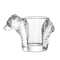 Verre à shot en verre de 50 ml de style dessin animé en forme d'animal avec logo et couleur personnalisés NOVARE