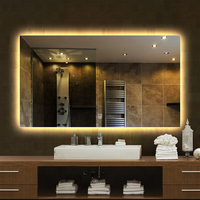 Hot Sale Hotel Wall Mounted Bath Smart Mirror Touch Screen Defogging Music Led Backlit Mirror Bathroom Vanity Mirror With Light